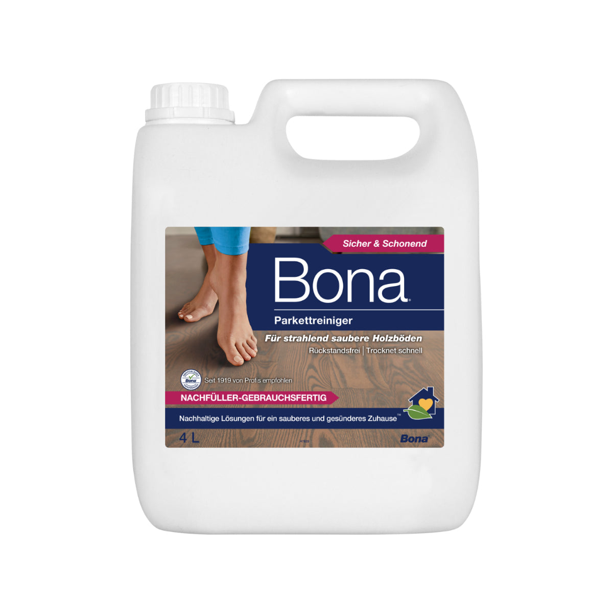 Recharge de nettoyant pour parquet Bona, 4 unitésL