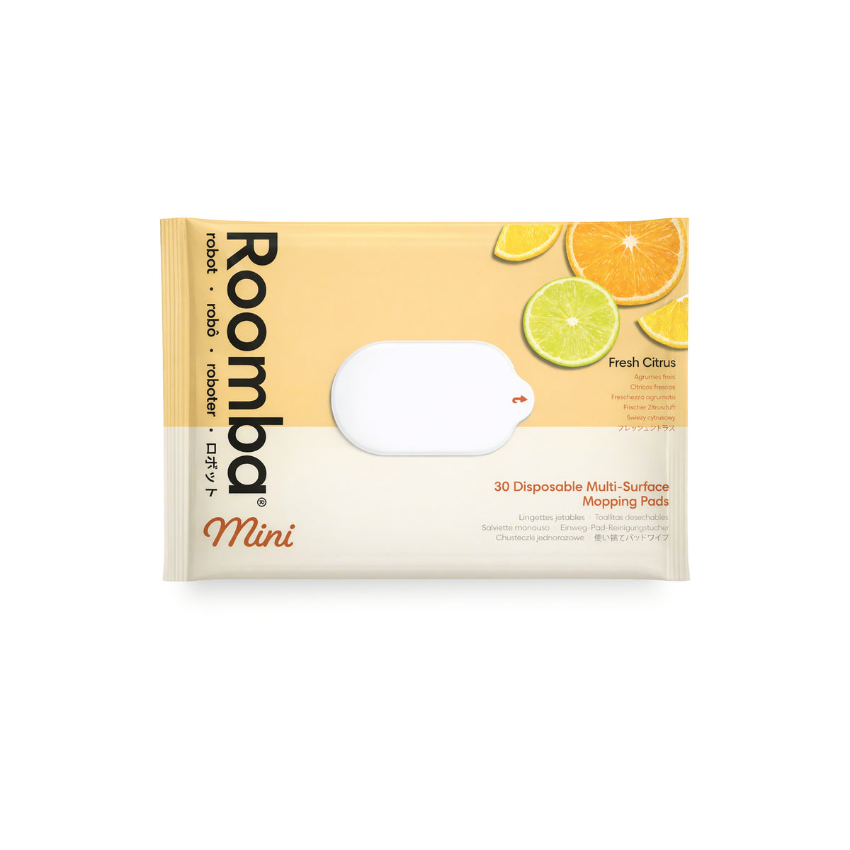 Roomba® Mini Combo tampons d'essuyage jetables, paquet de 30 (agrumes) 