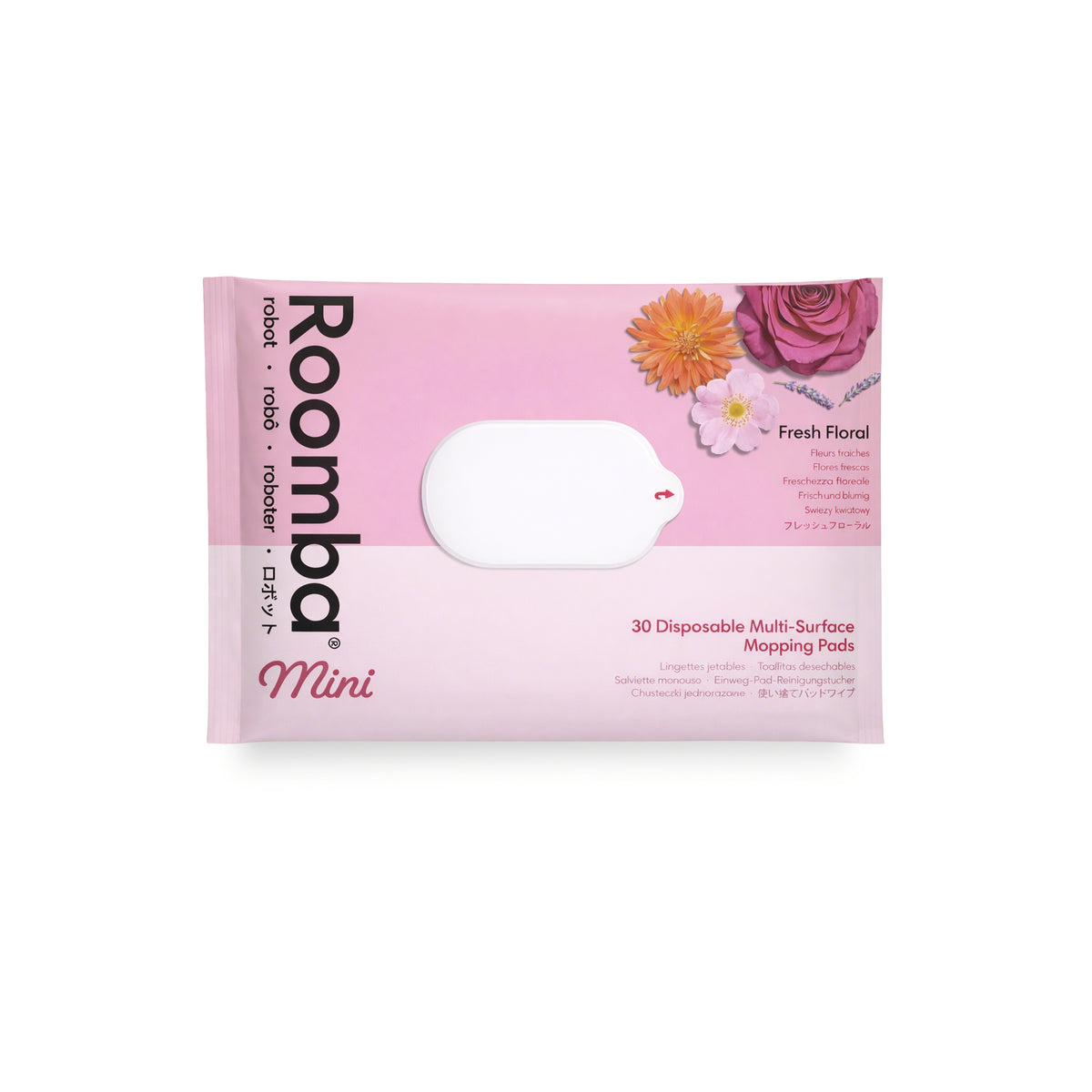 Lot de 30 tampons de vadrouille jetables Roomba® Mini Combo (Floral) 